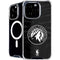 NBA Minnesota Timberwolves Black Animal Print iPhone 16 Pro MagSafe Case